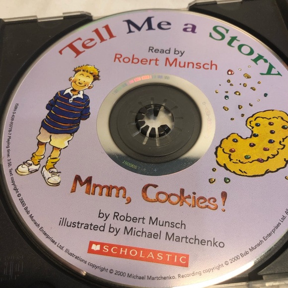 Read by Robert Munsch Mmm Cookies Book with Audio CD Story book read by Munsch - Picture 6 of 7